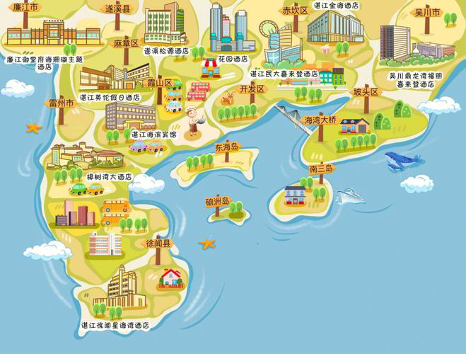 泗水手绘地图旅游的艺术指南